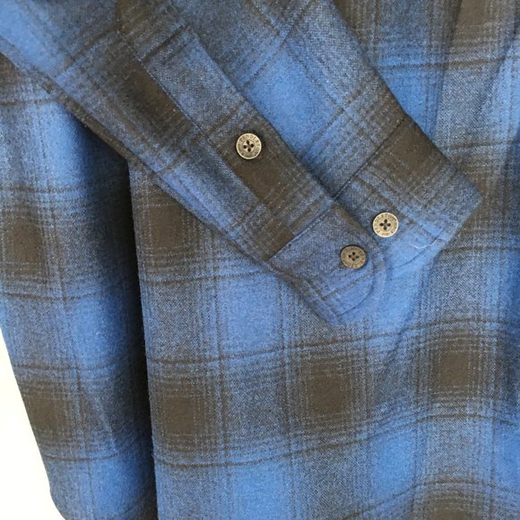 Pendleton NWT Royal & Black Plaid NWT Sz Med & Large - Picture 10 of 10